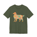 Floral Golden Retriever Tee