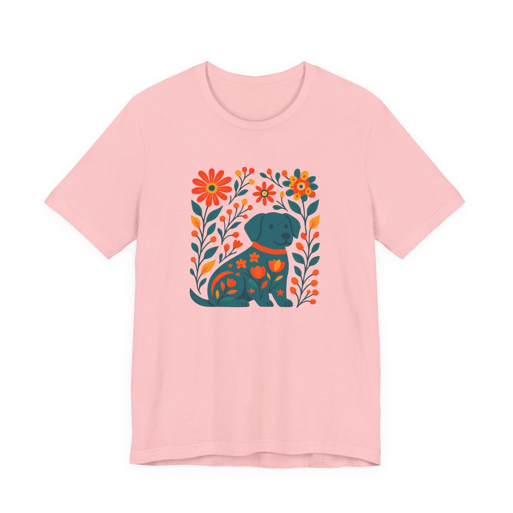 Floral Puppy Tee