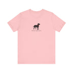 Simple Labrador Retriever with Japanese writing Tee