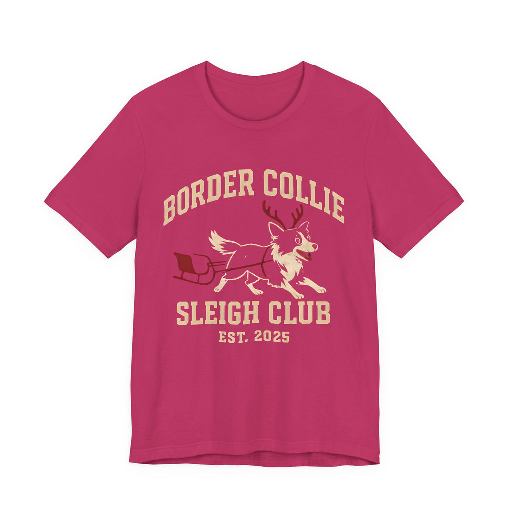 Border Collie Sleigh Club Tee