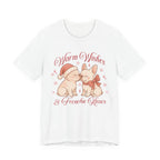 Warm Wishes & Frenchie Kisses Christmas Tee