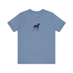 Simple Labrador Retriever with Japanese writing Tee