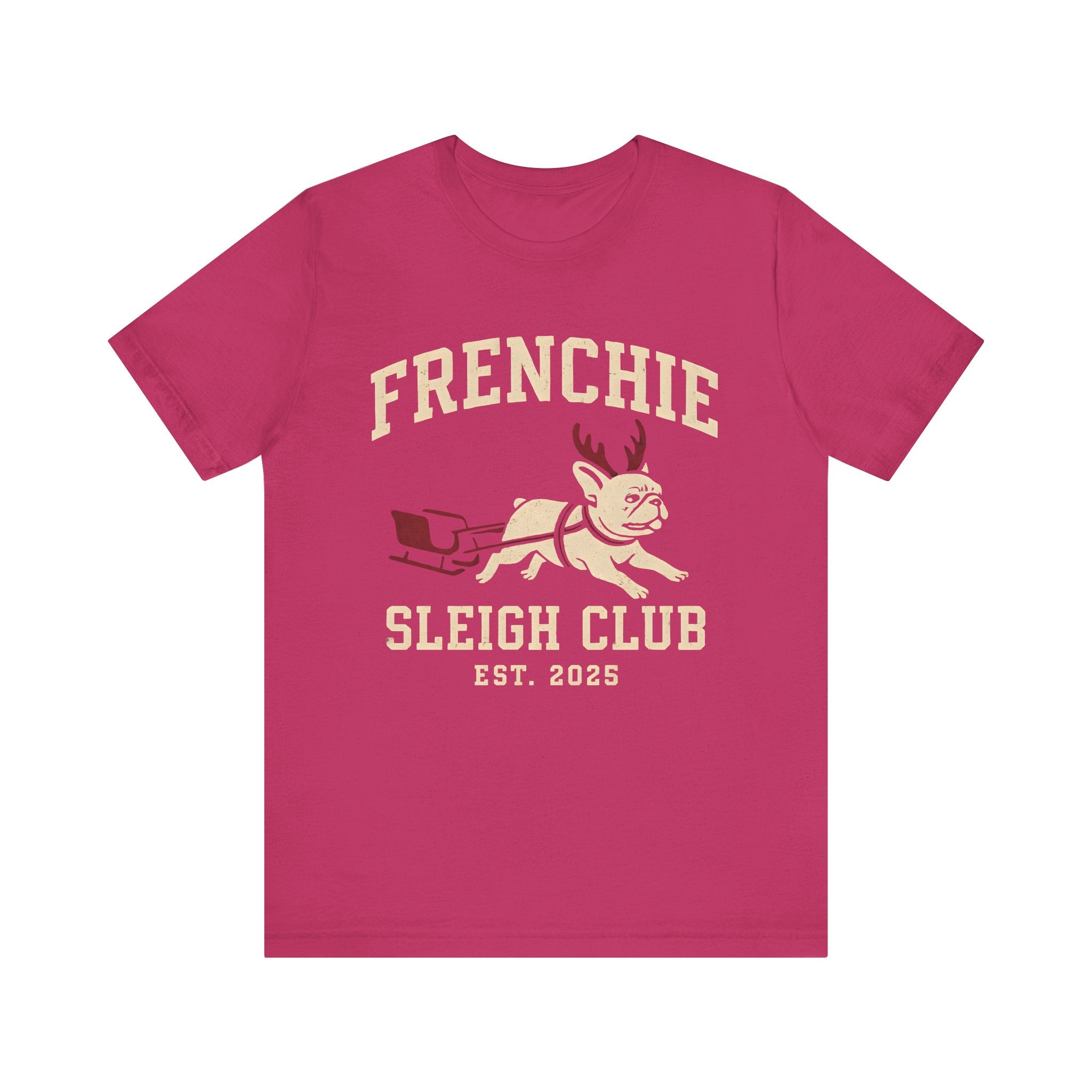 Frenchie Sleigh Club Christmas Tee