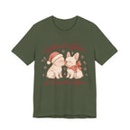 Warm Wishes & Frenchie Kisses Christmas Tee