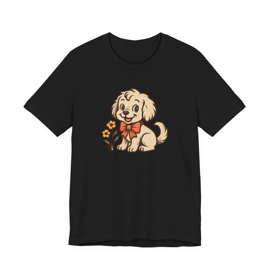 Retro Cute Puppy Dog Tee