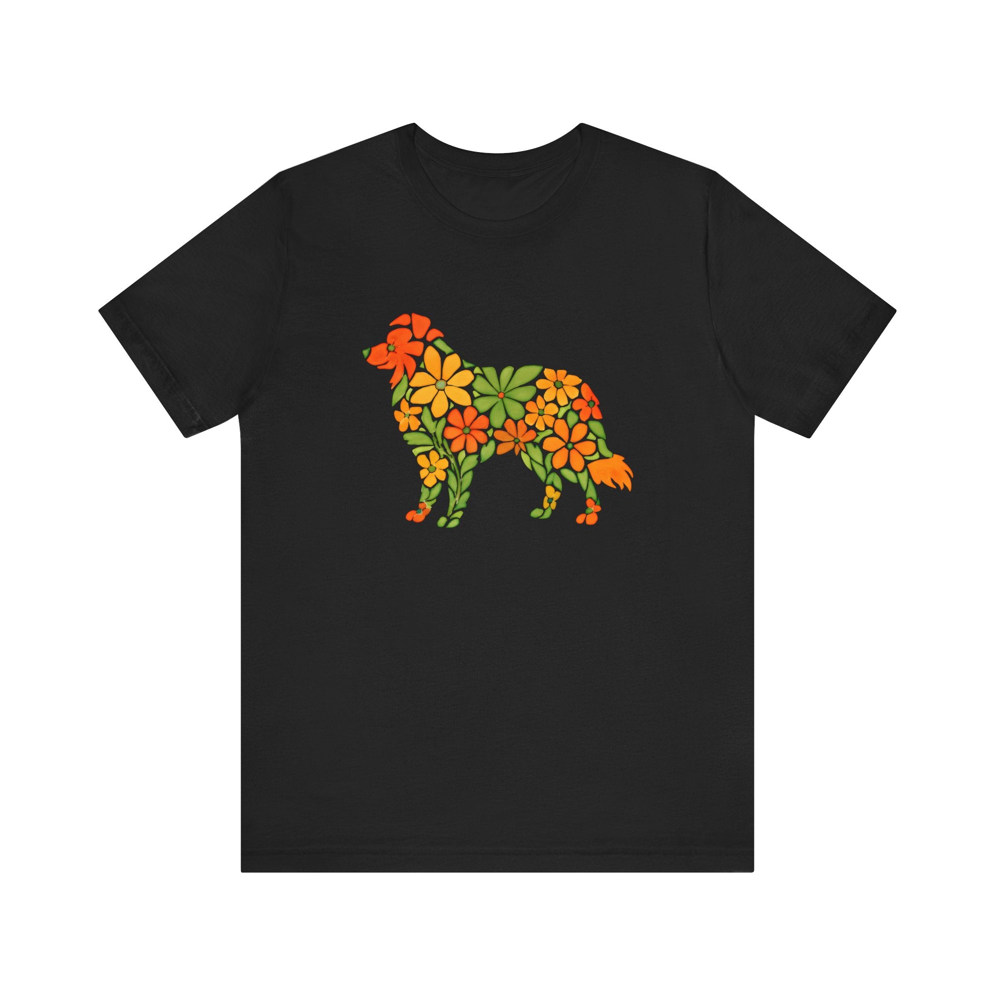 Floral Border Collie Tee