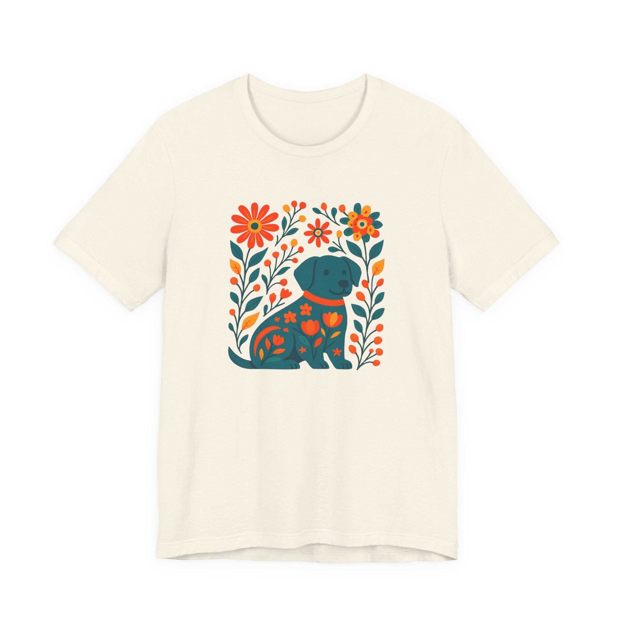 Floral Puppy Tee