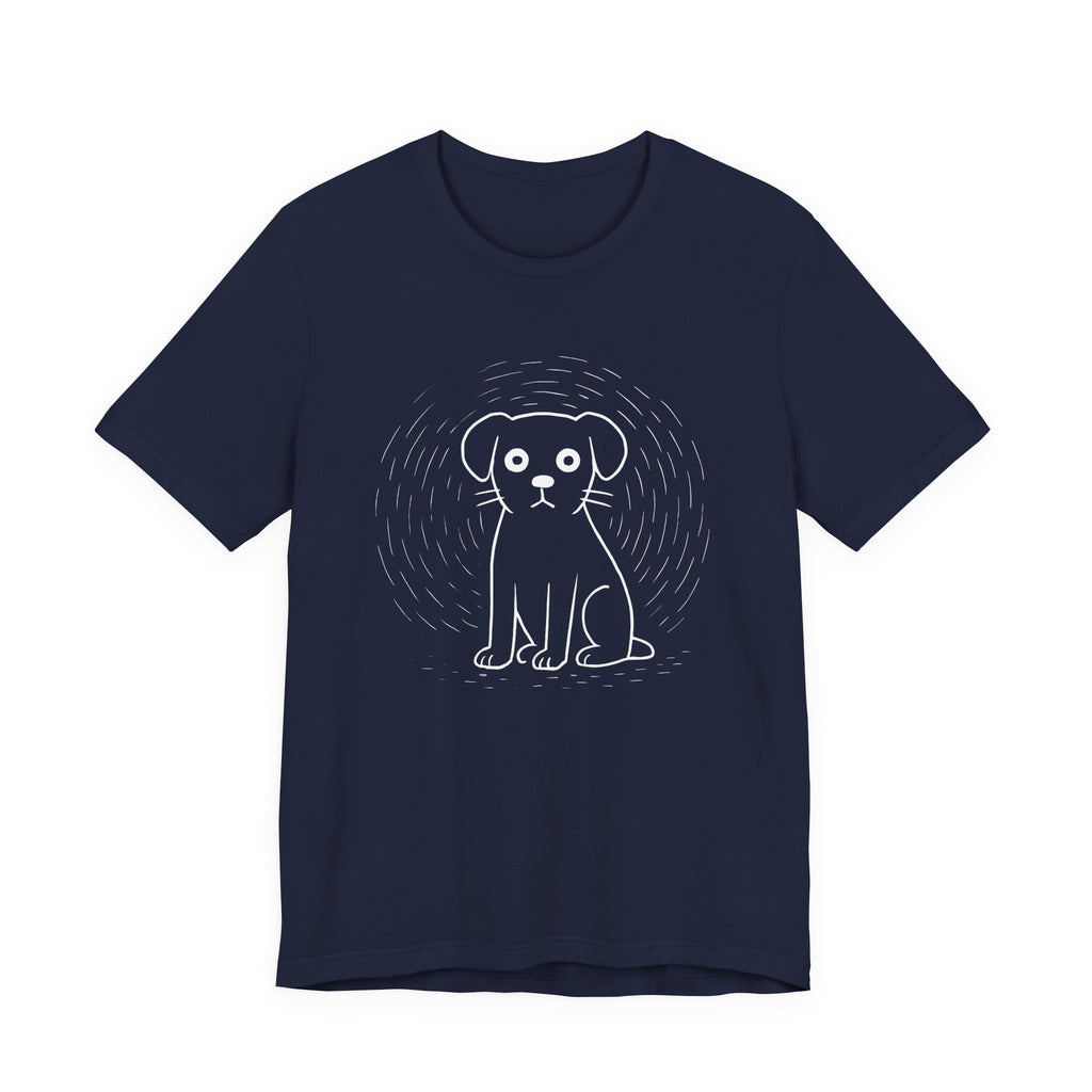Minimal line dog Tee