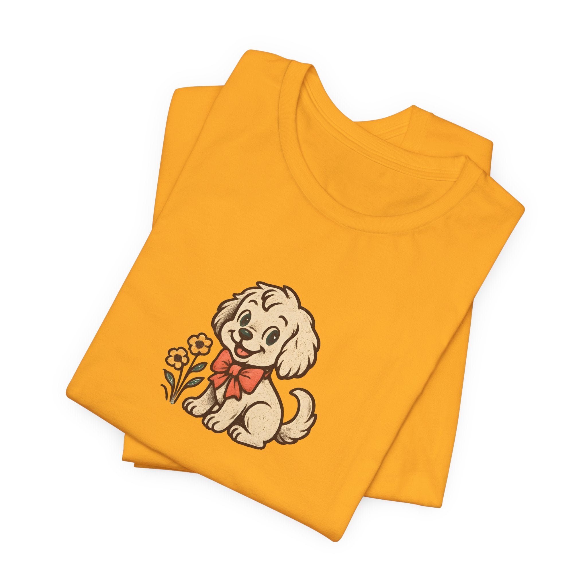 Retro Cute Puppy Dog Tee