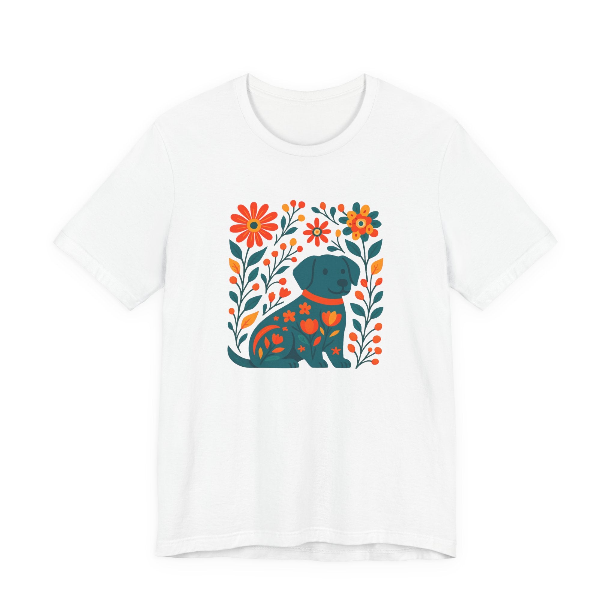 Floral Puppy Tee