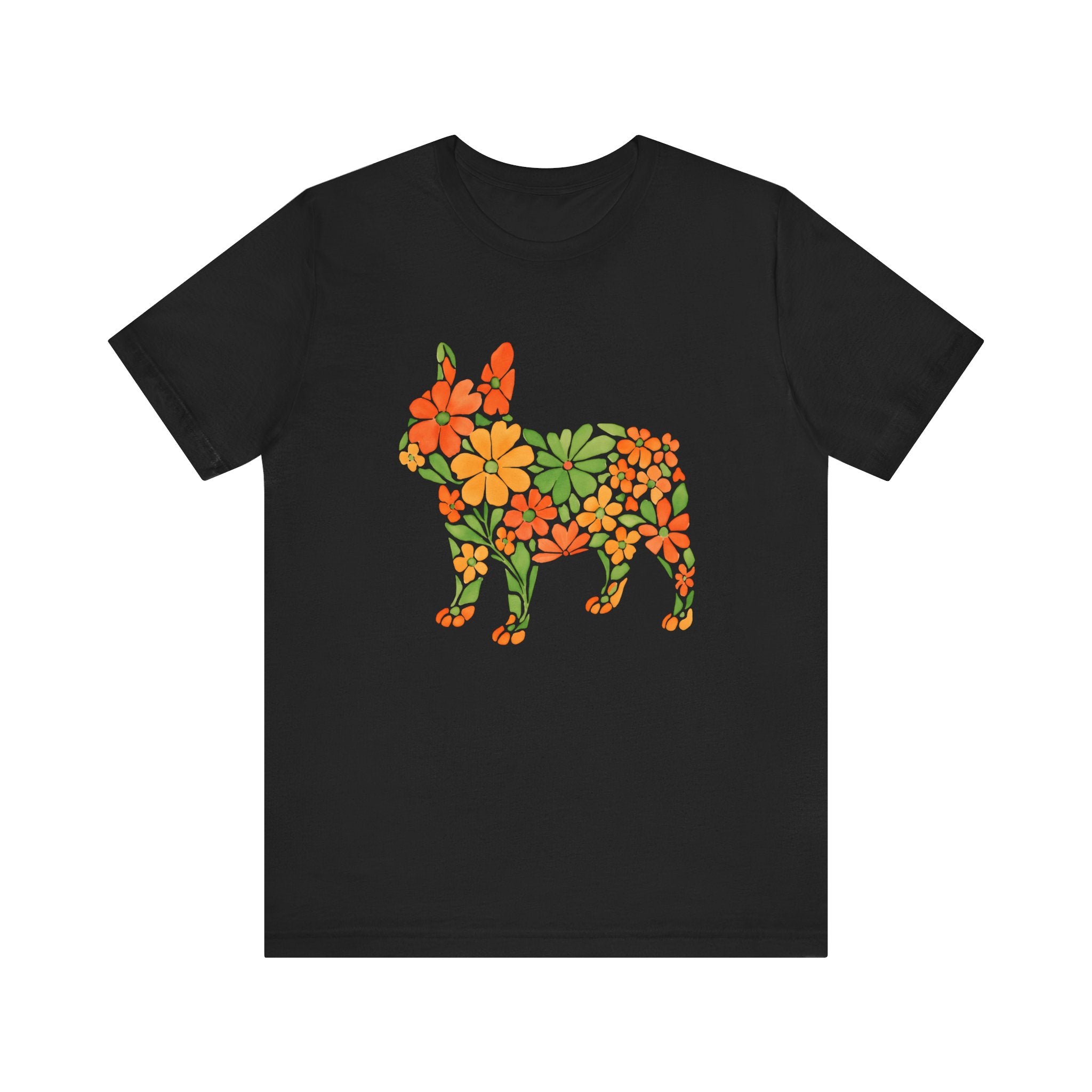Floral French Bulldog Tee