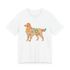 Floral Golden Retriever Tee