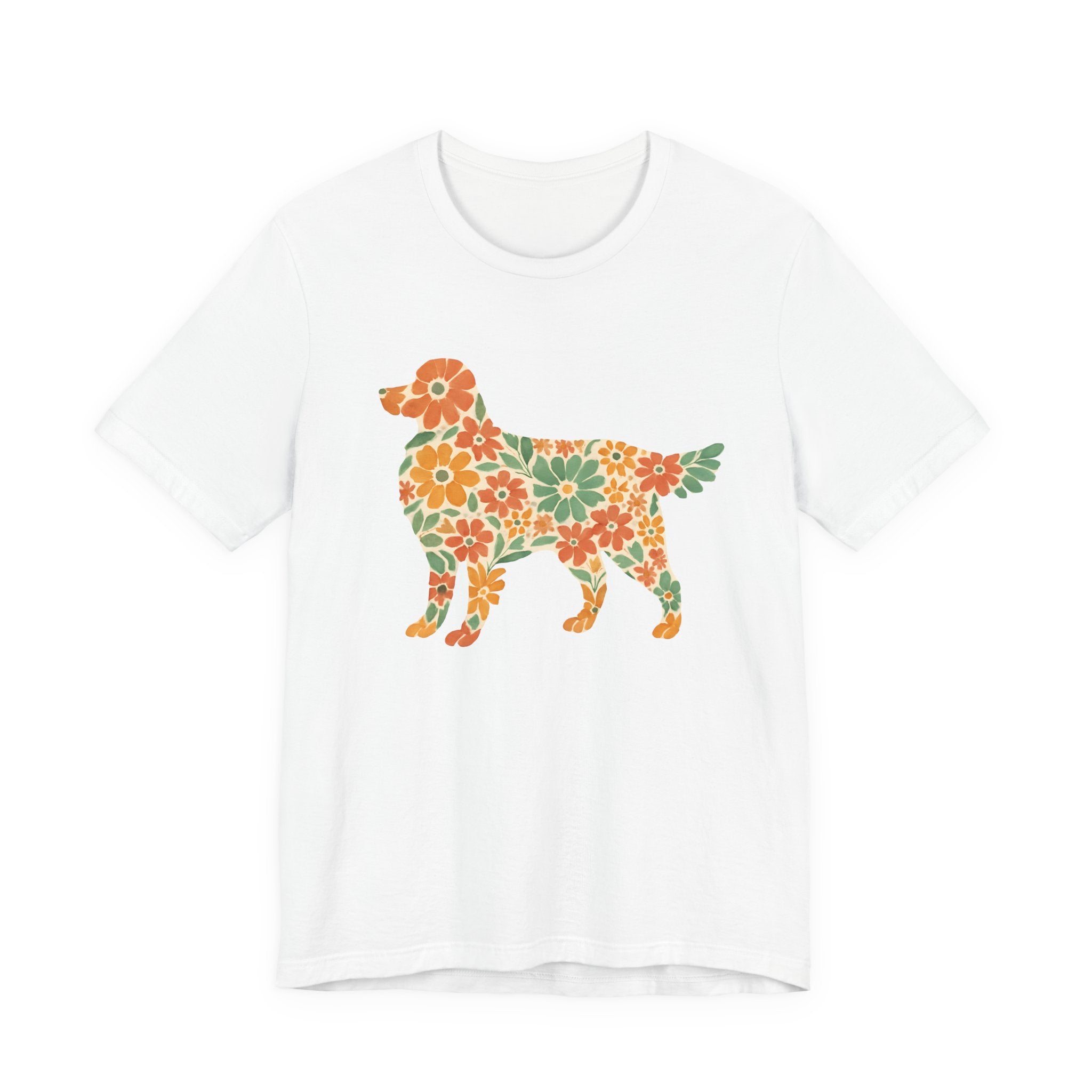 Floral Golden Retriever Tee