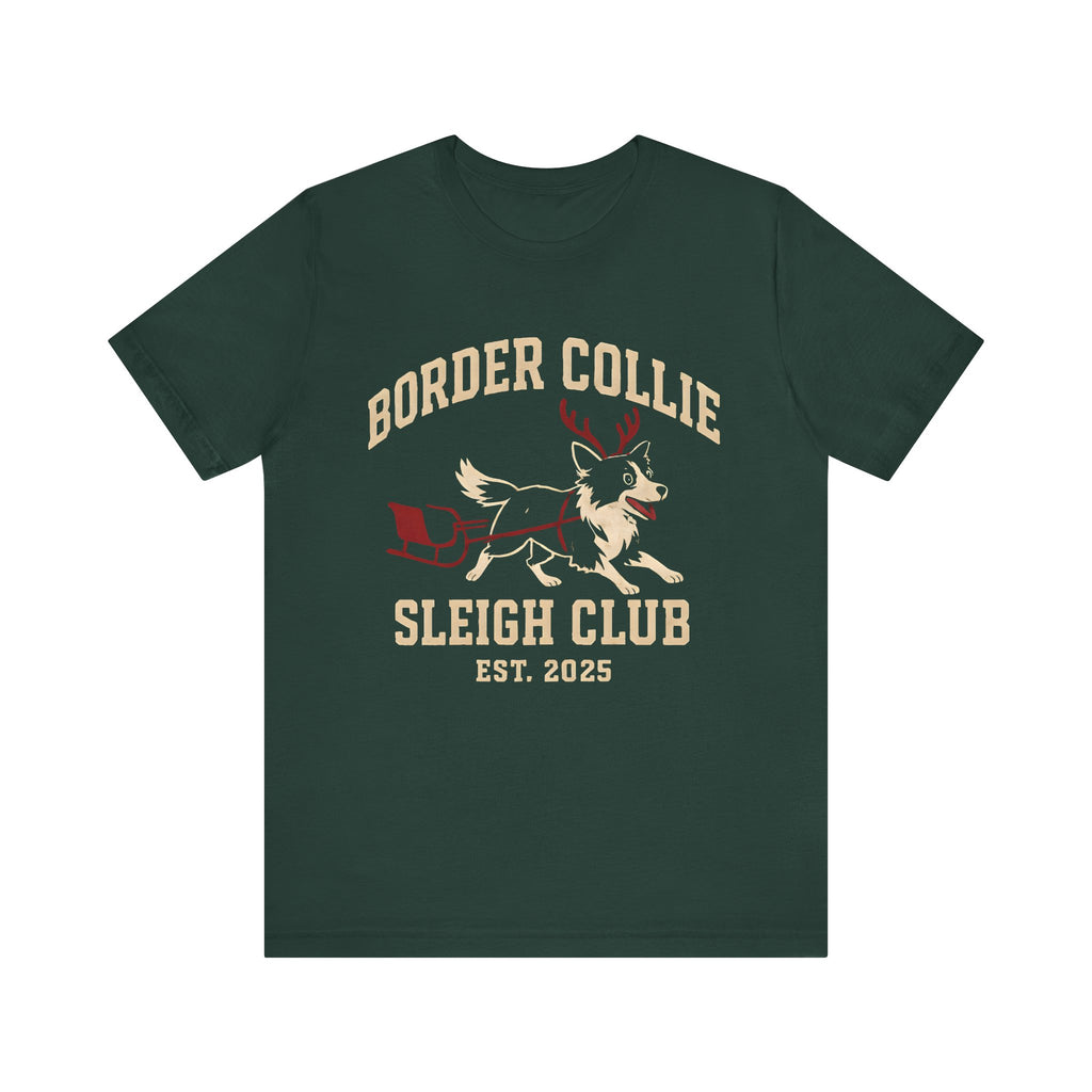 Border Collie Sleigh Club Tee
