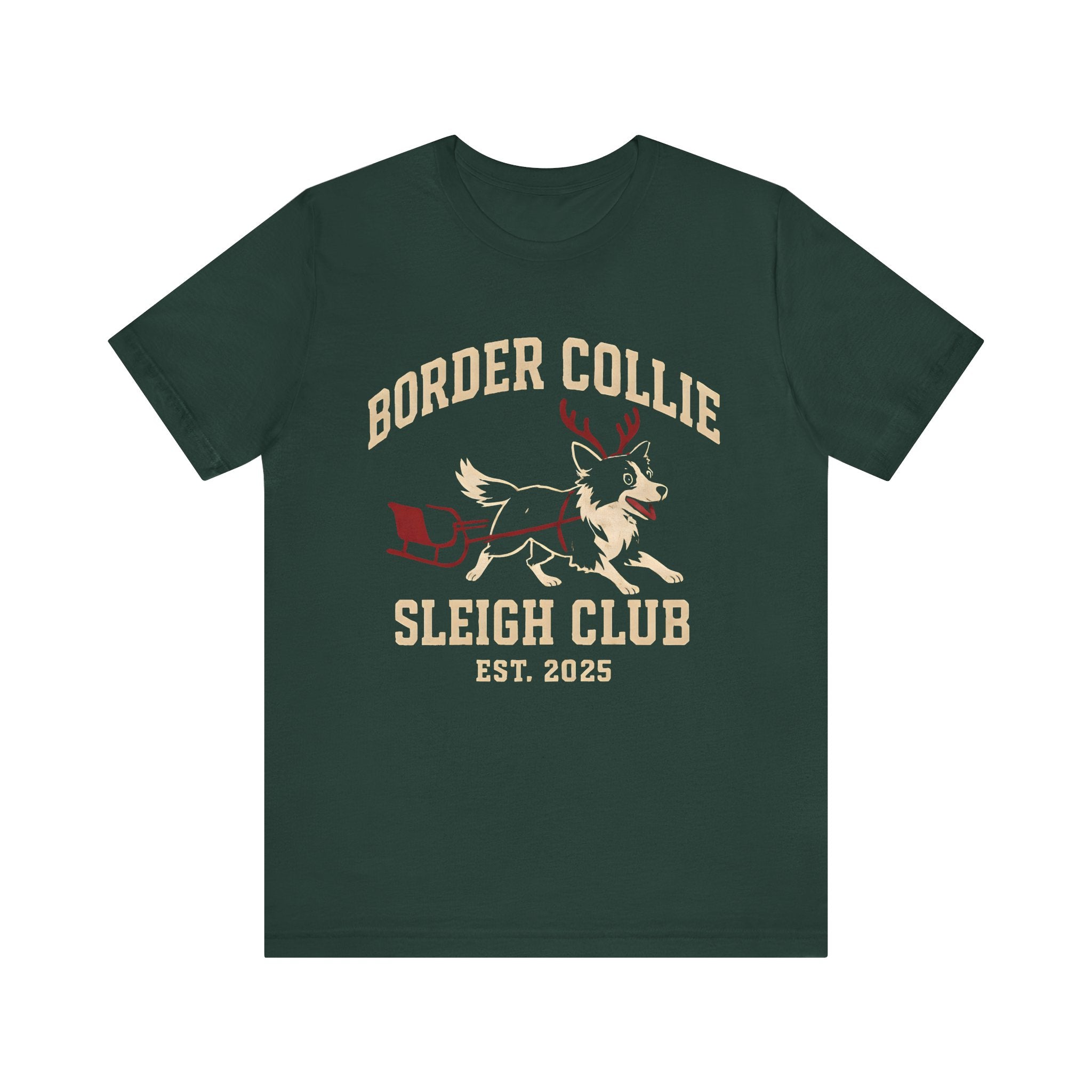 Border Collie Sleigh Club Tee
