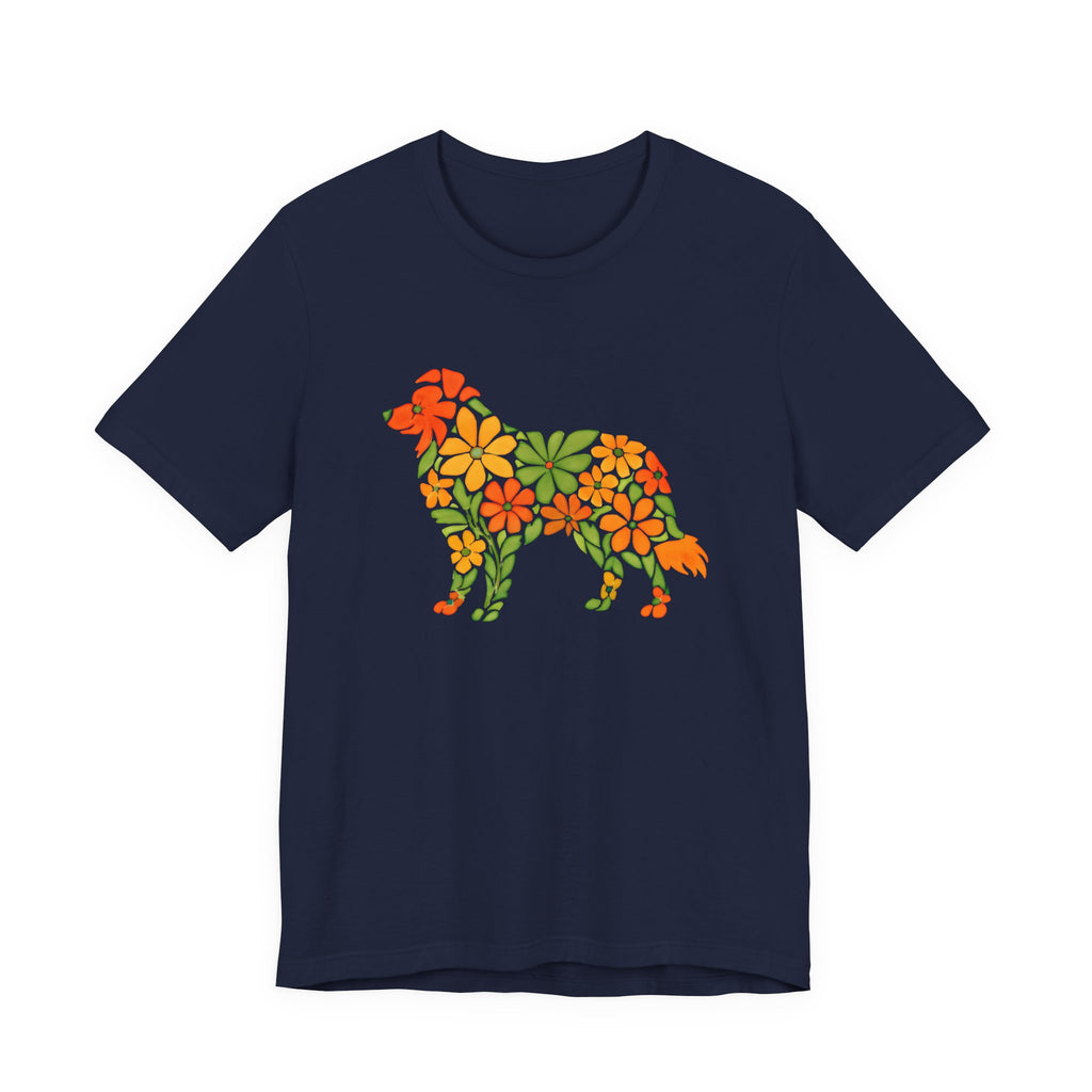Floral Border Collie Tee