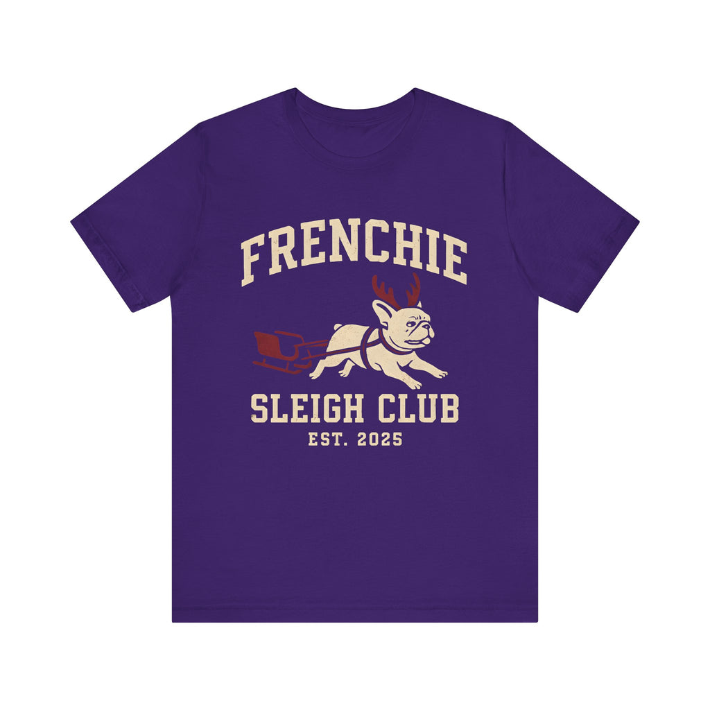 Frenchie Sleigh Club Christmas Tee
