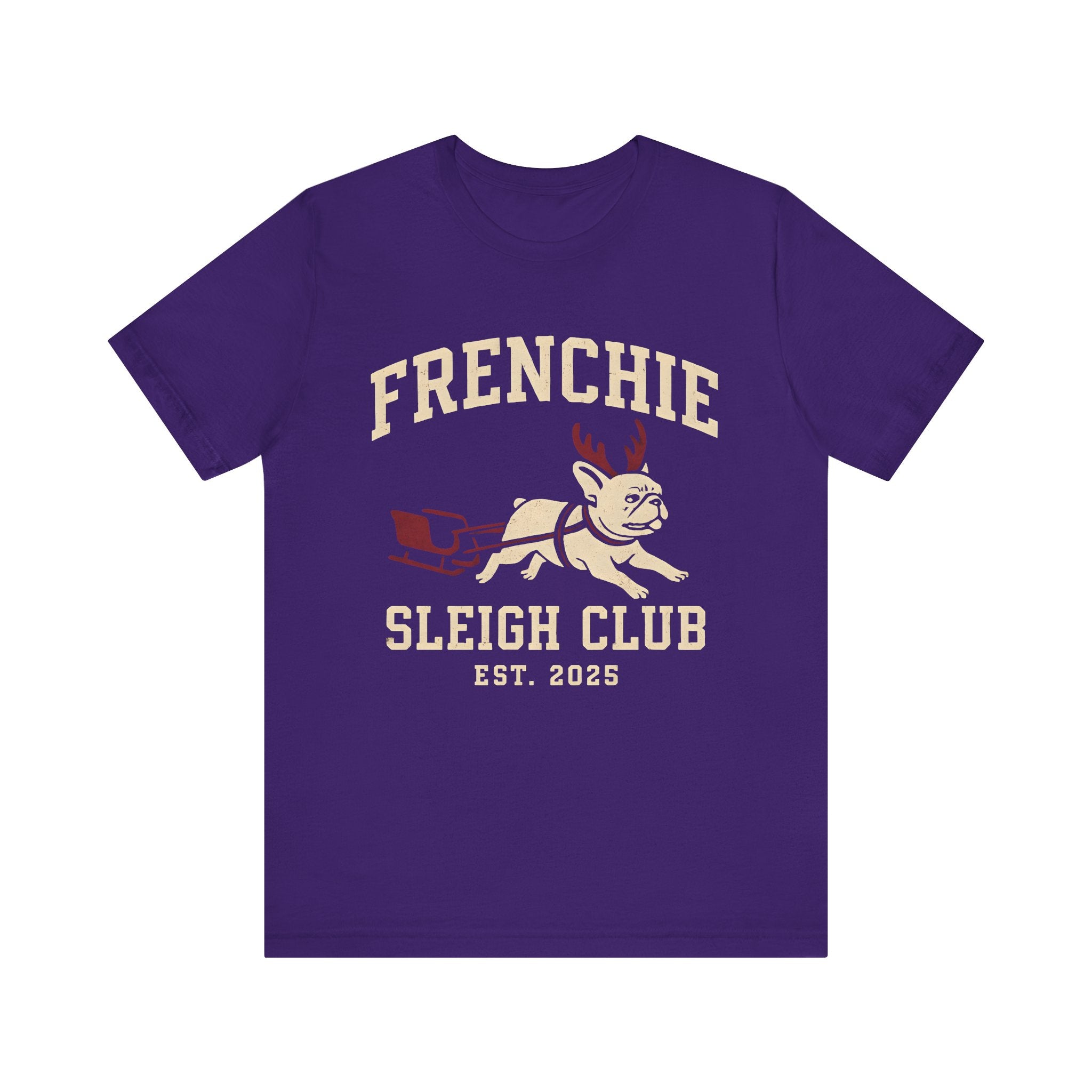 Frenchie Sleigh Club Christmas Tee