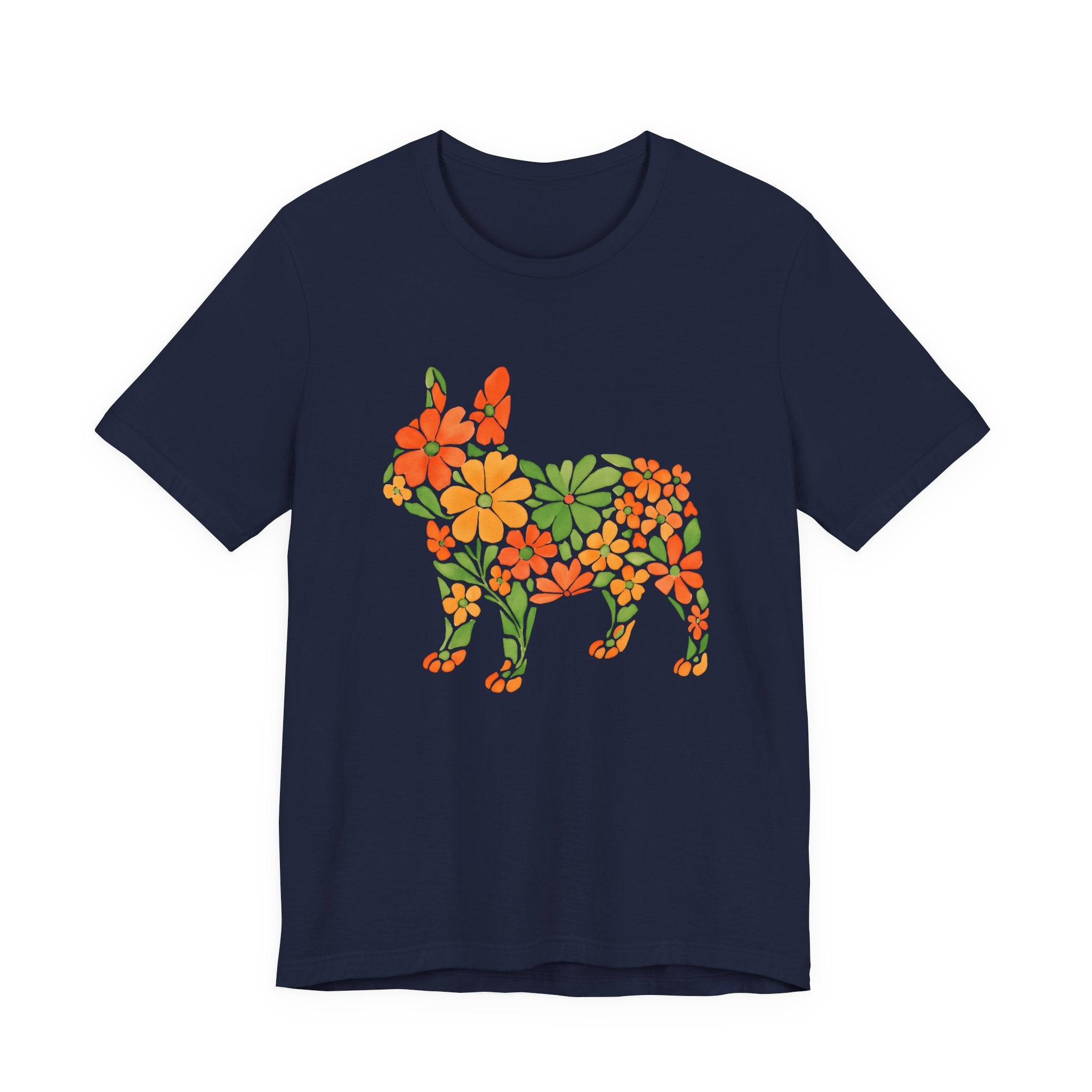 Floral French Bulldog Tee