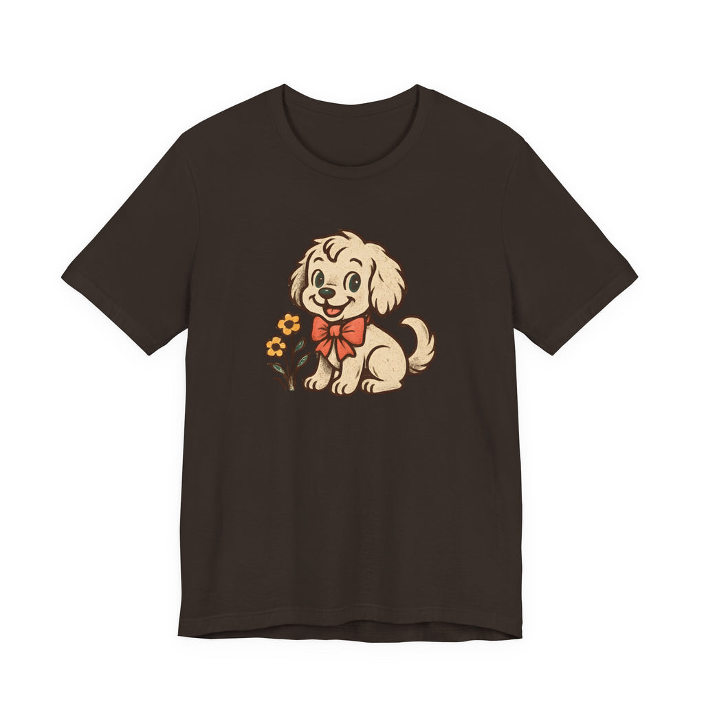 Retro Cute Puppy Dog Tee