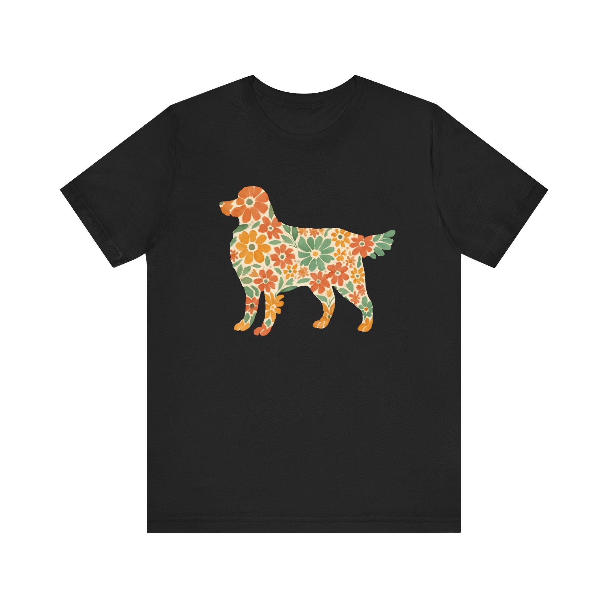 Floral Golden Retriever Tee