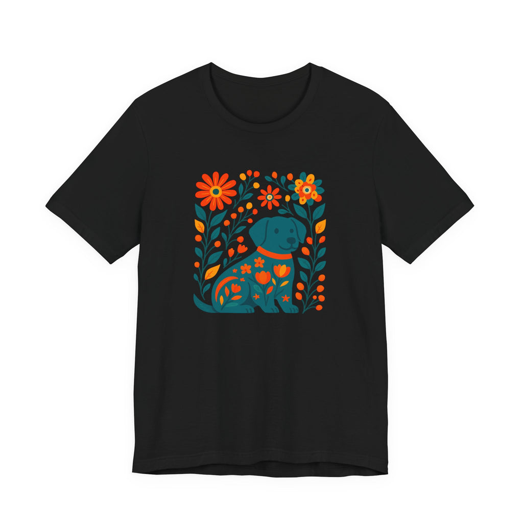 Floral Puppy Tee