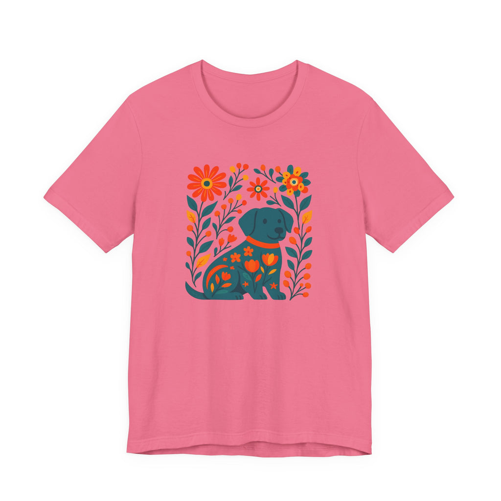 Floral Puppy Tee