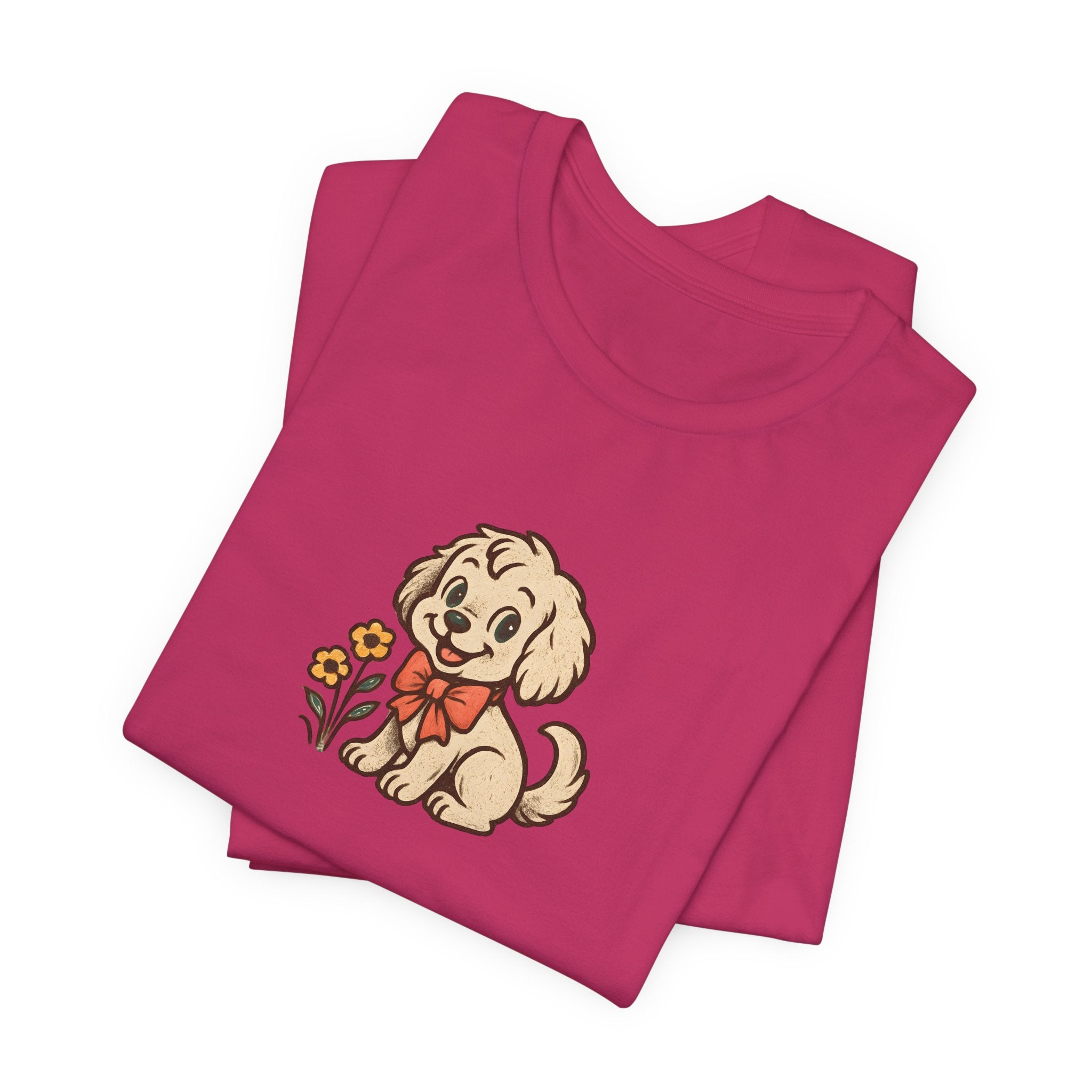 Retro Cute Puppy Dog Tee