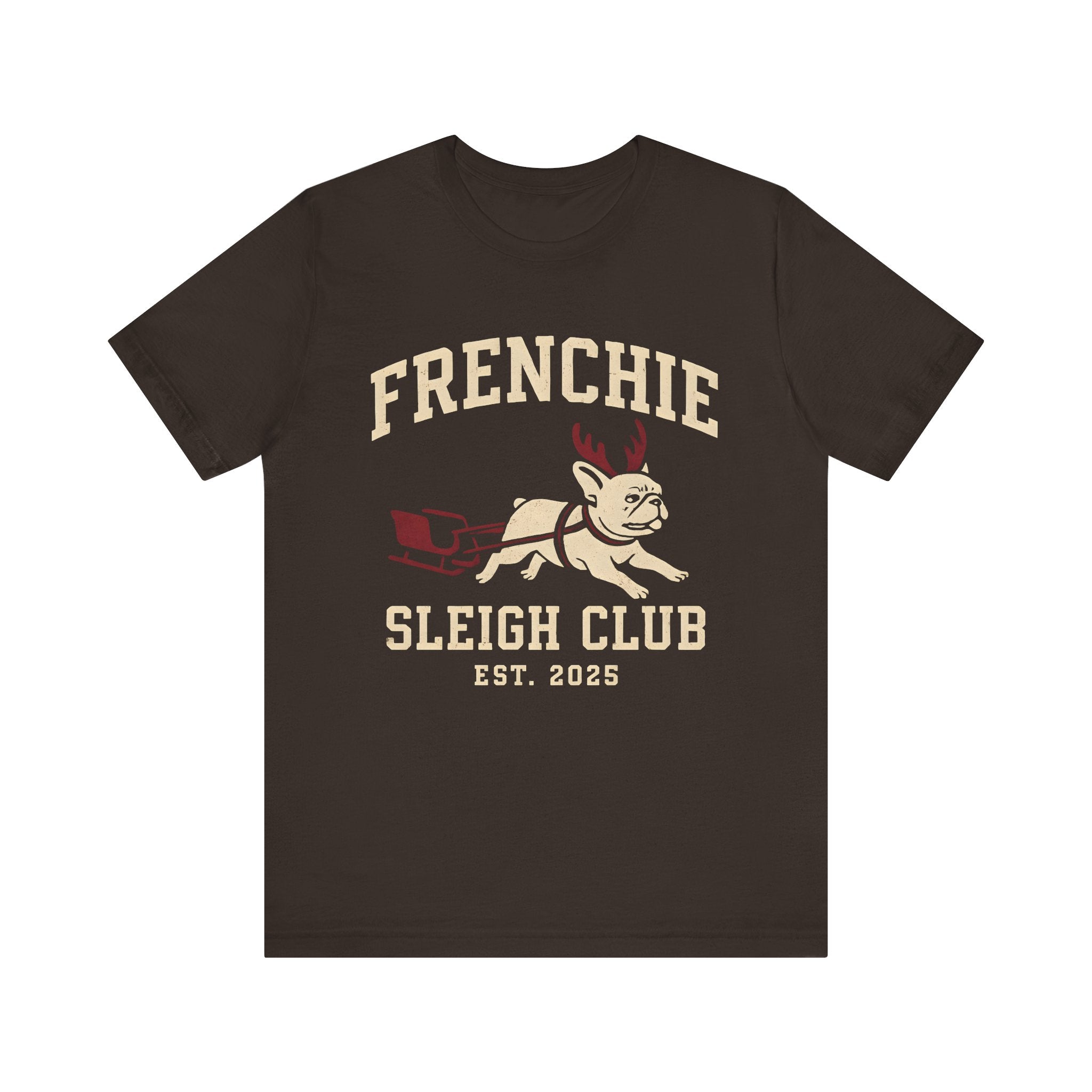 Frenchie Sleigh Club Christmas Tee