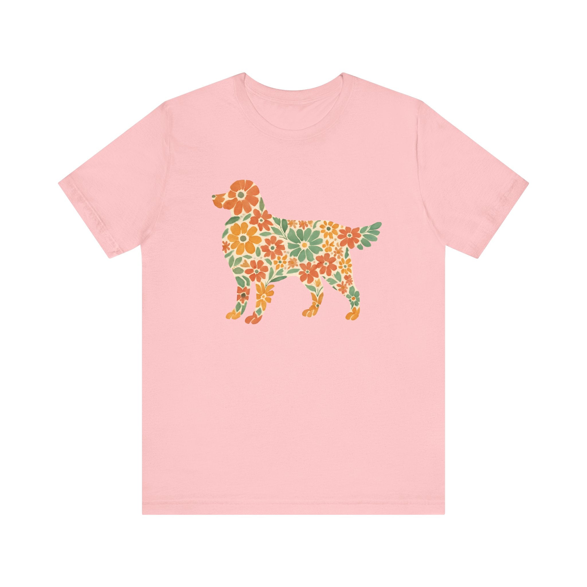 Floral Golden Retriever Tee