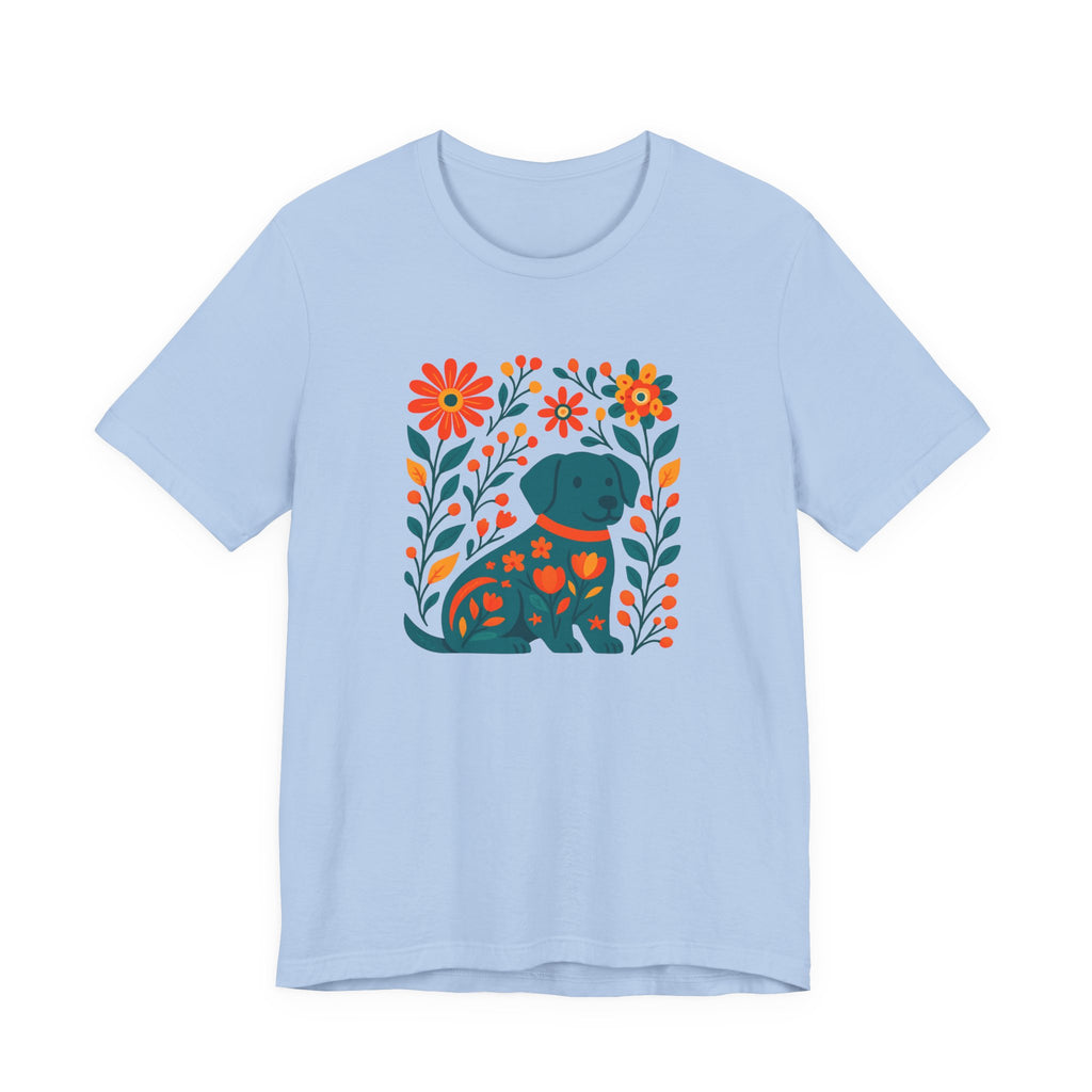 Floral Puppy Tee