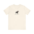 Simple Labrador Retriever with Japanese writing Tee