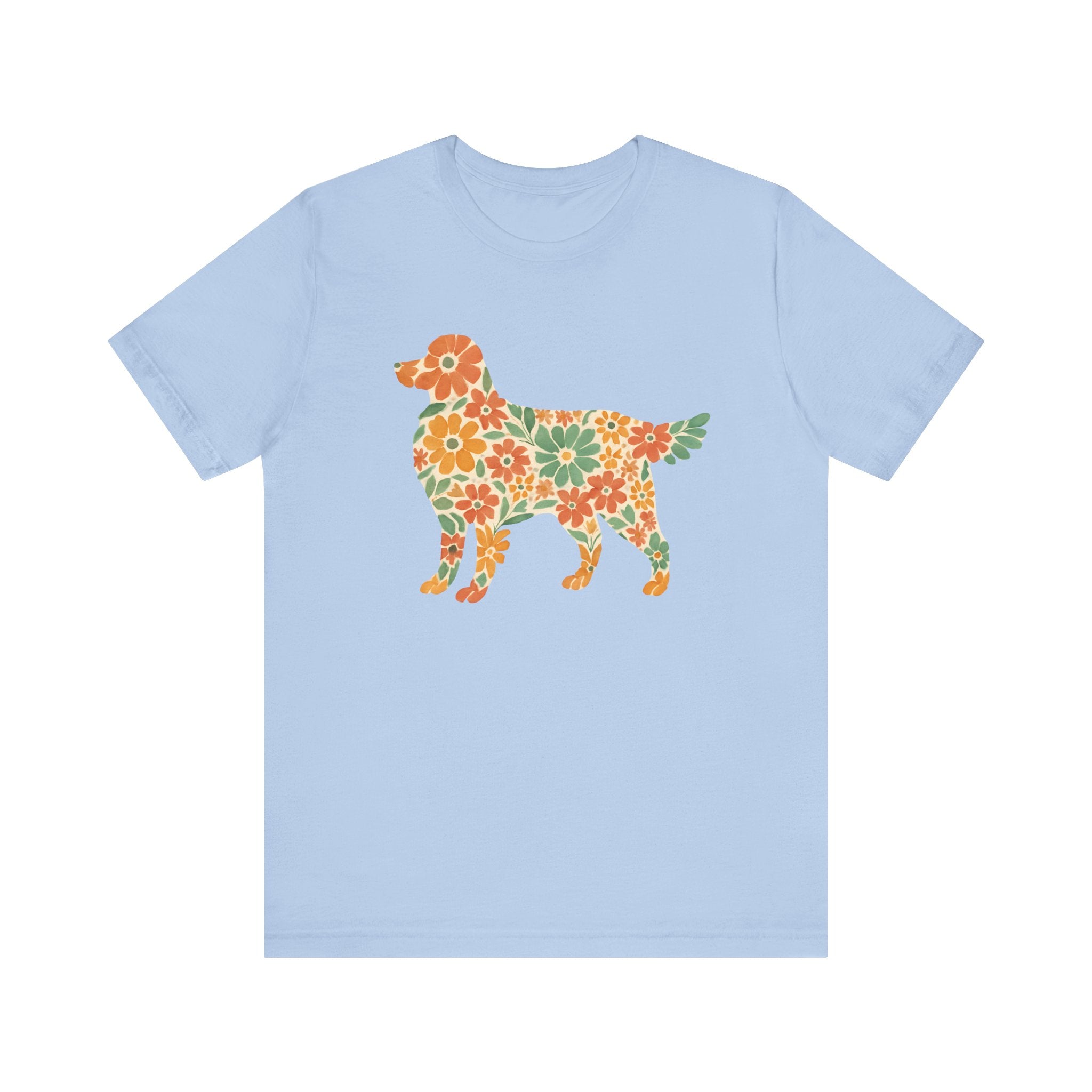 Floral Golden Retriever Tee