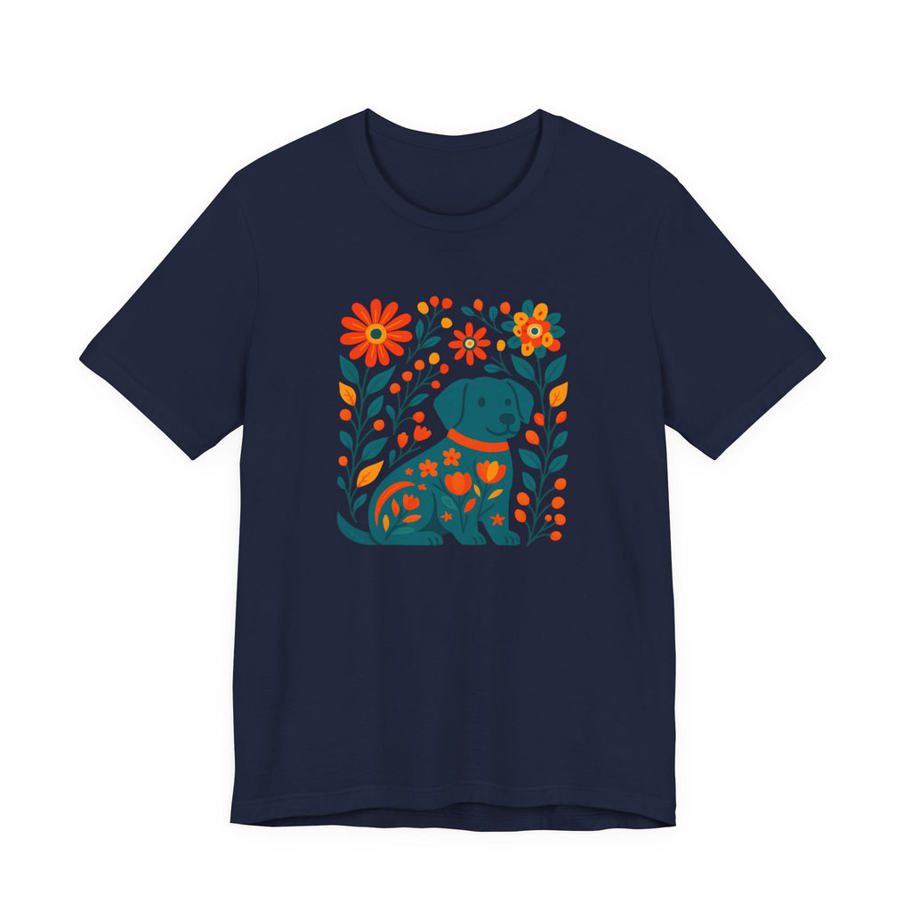 Floral Puppy Tee