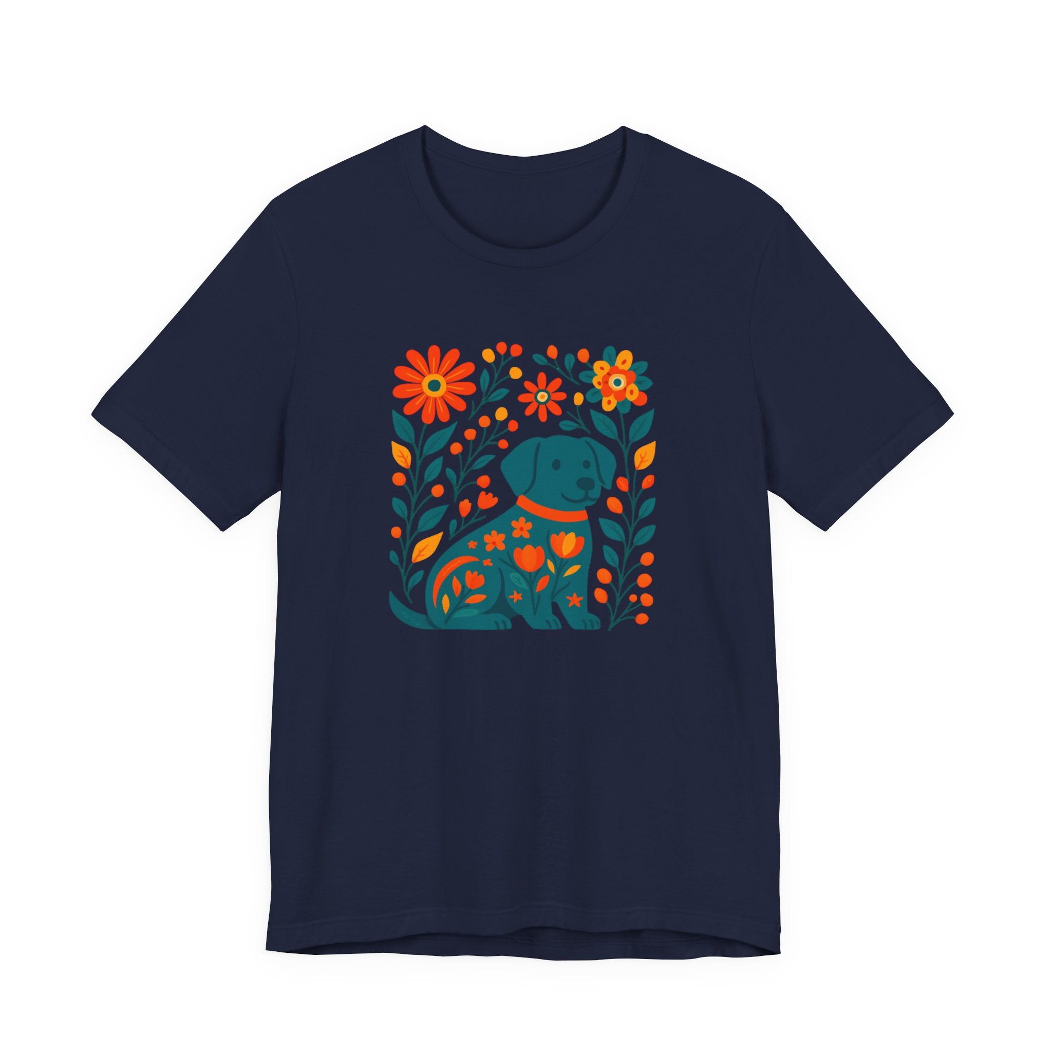 Floral Puppy Tee