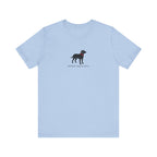 Simple Labrador Retriever with Japanese writing Tee