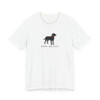 Simple Labrador Retriever with Japanese writing Tee