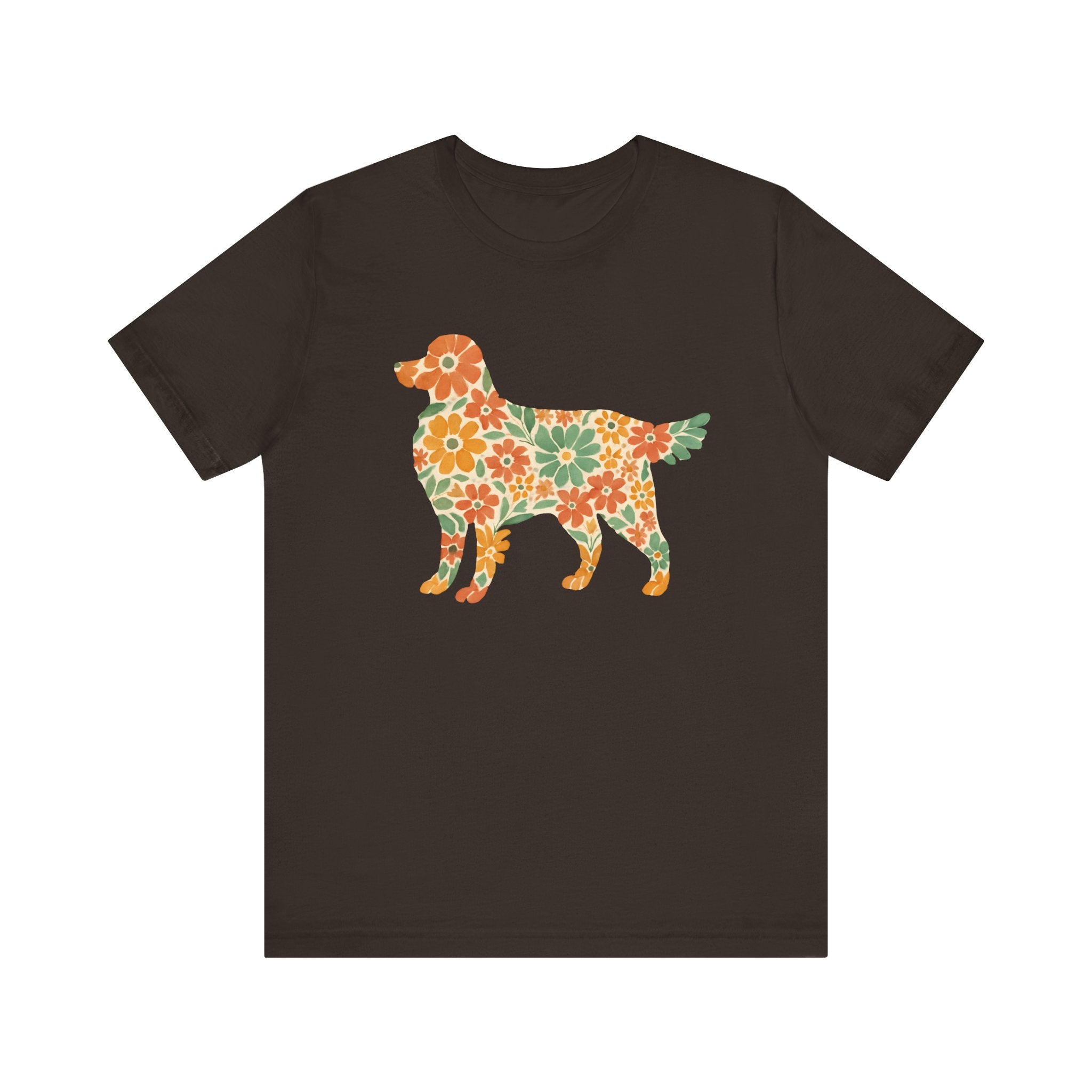 Floral Golden Retriever Tee