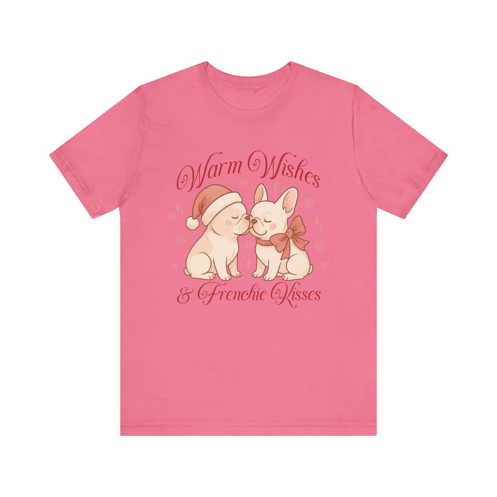Warm Wishes & Frenchie Kisses Christmas Tee