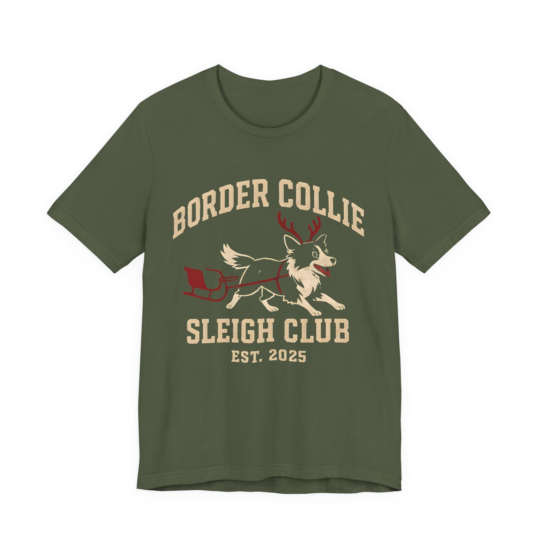 Border Collie Sleigh Club Tee
