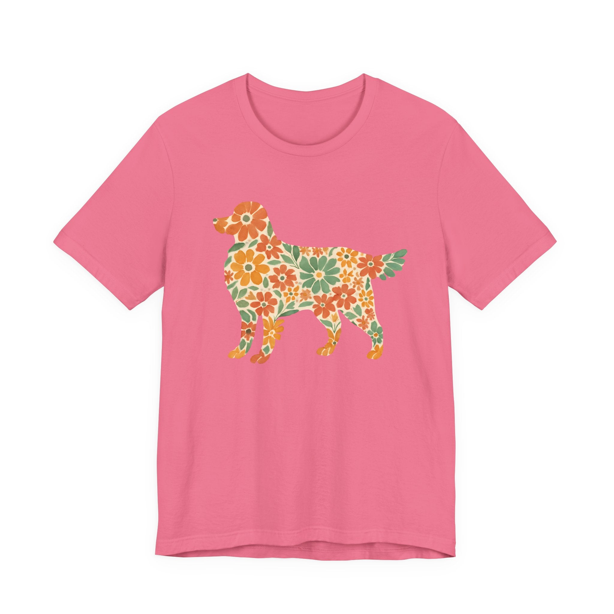 Floral Golden Retriever Tee