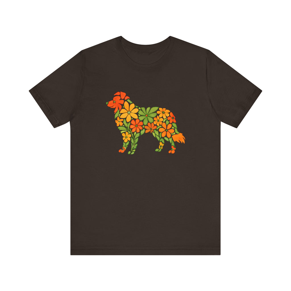 Floral Border Collie Tee