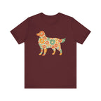 Floral Golden Retriever Tee