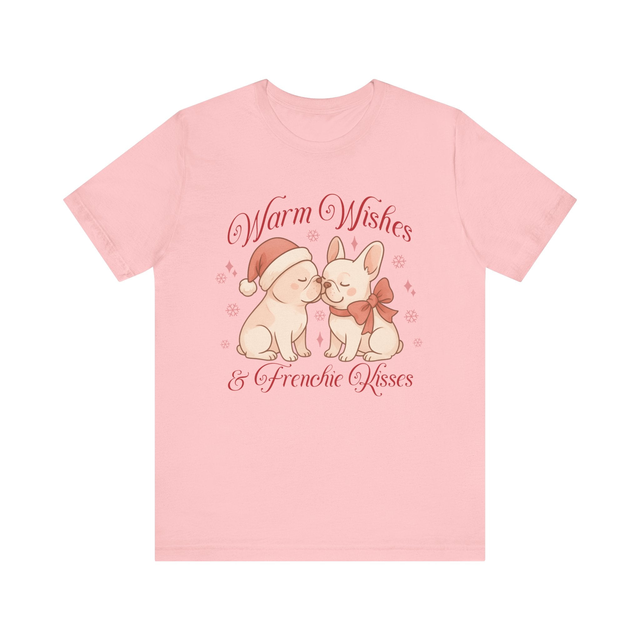 Warm Wishes & Frenchie Kisses Christmas Tee