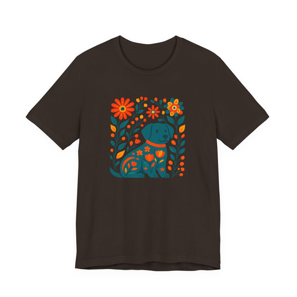 Floral Puppy Tee