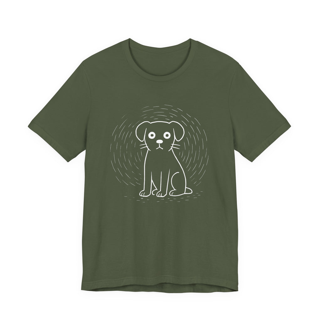 Minimal line dog Tee