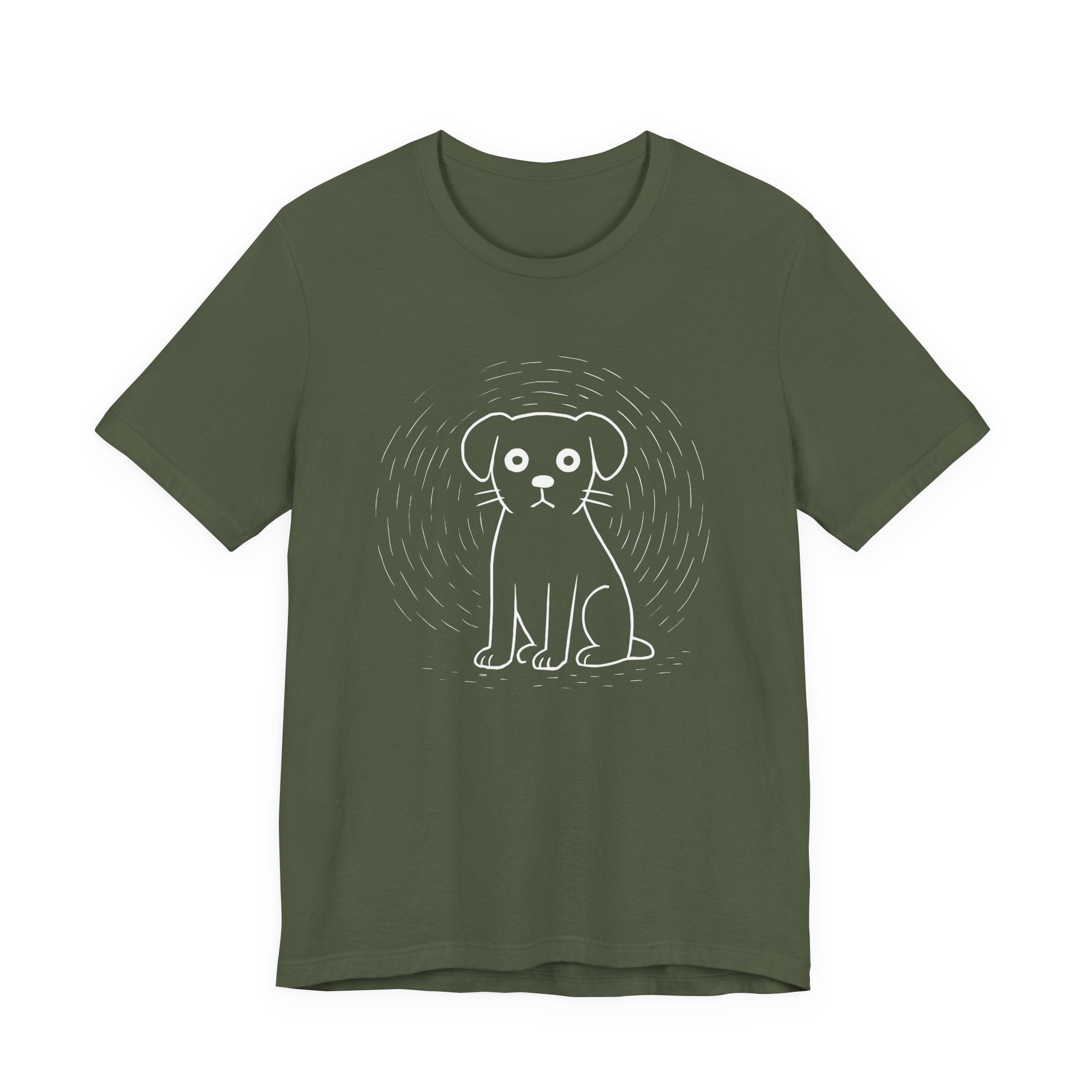Minimal line dog Tee