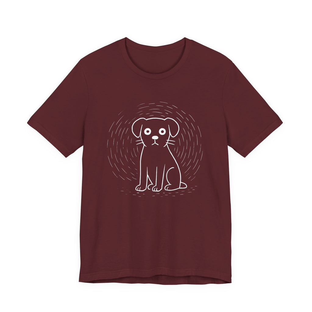 Minimal line dog Tee