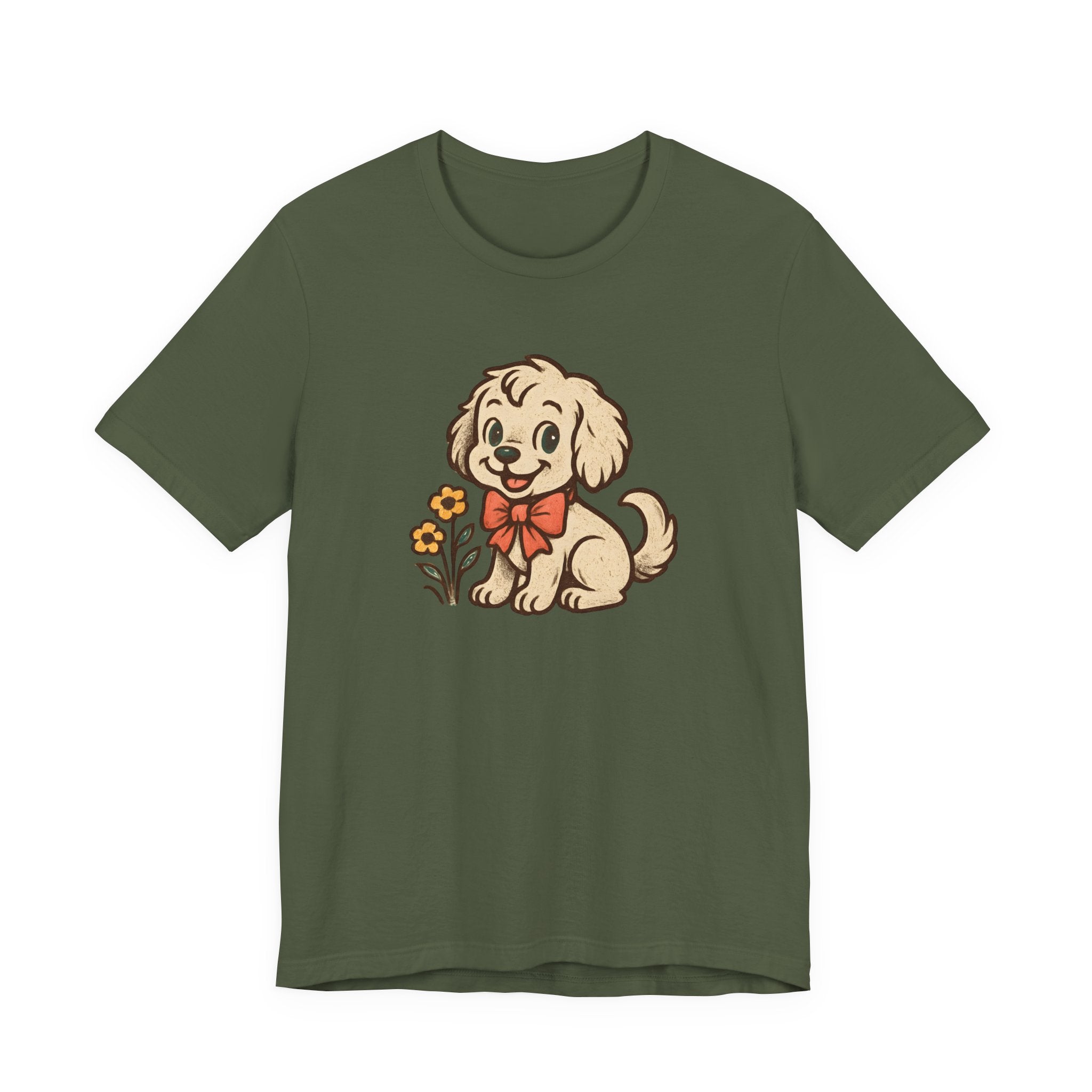 Retro Cute Puppy Dog Tee