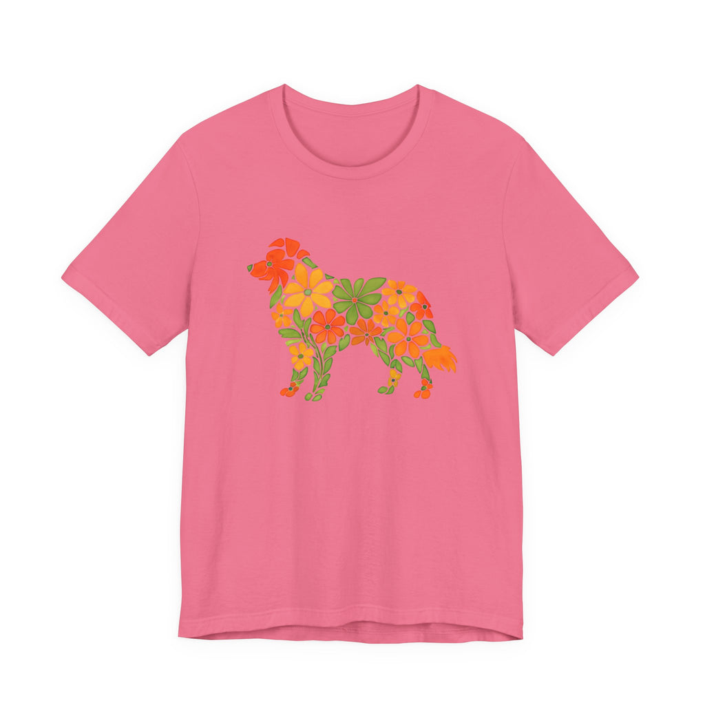 Floral Border Collie Tee